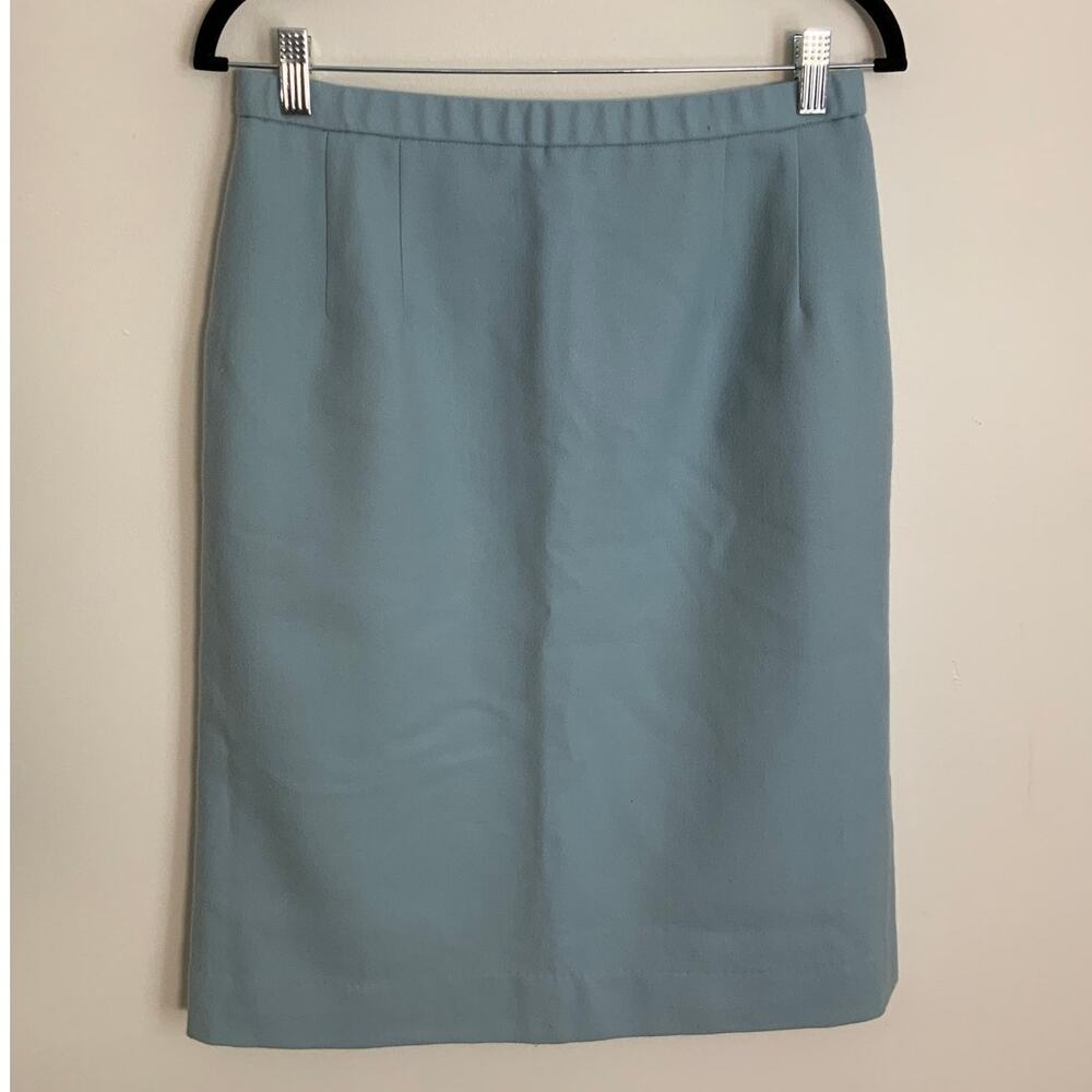 Pendleton Virgin Wool Baby Blue Women's skirt‎ size 10